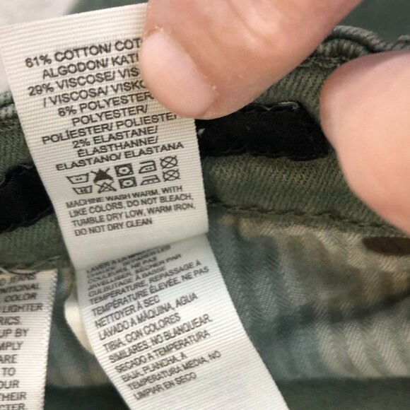 Lucky Brand Womens Jeans Size 4/56 Ava Skinny Ankle Frayed Hem Green Casual - Picture 11 of 16